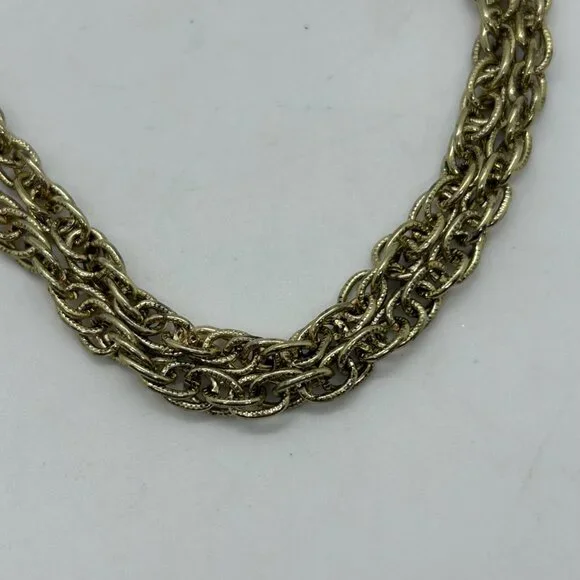 Vintage Anthropologie Butterfly Pendant Necklace Brown Filigree Wings Gold-Tone - Picture 5 of 15